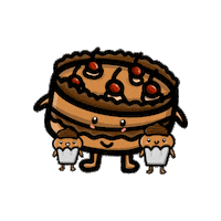 Fathers Day Cake Sticker