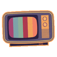 Happy Retro Tv Sticker