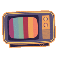 Happy Retro Tv Sticker