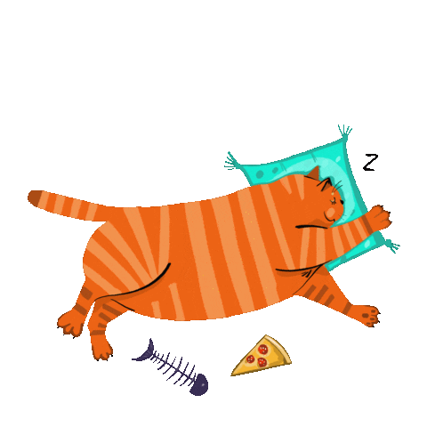 Cat Sleep Sticker
