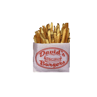 Fries Sticker by David's Burgers