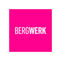 BergWerk logo pink work rose Sticker