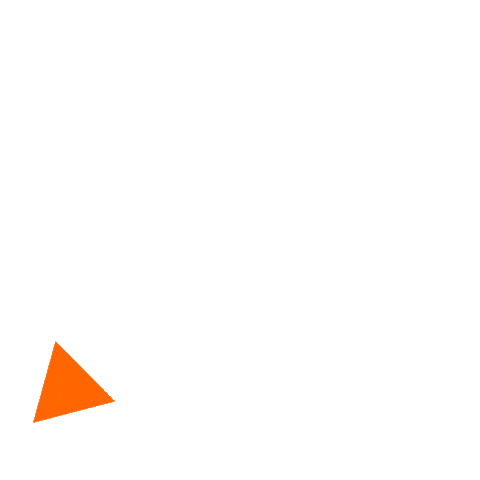 Arrow Orange Sticker by Migros