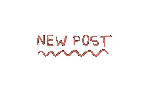 Pink New Post Sticker