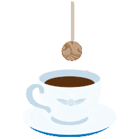 sugarpilots_denmark coffee lollipop sugarpilots slikkepind Sticker