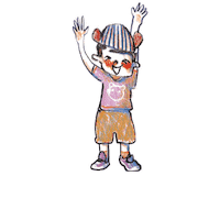 Happy Illustration Sticker by Woods in the Books