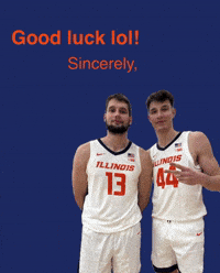 Illini Basketball Good Luck GIF