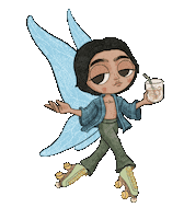 Skate Butterfly Sticker