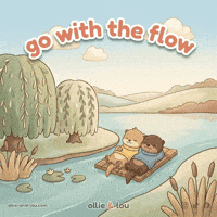 Go With The Flow Couple GIF by Ollie & Lou