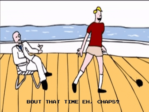 kevn giphygifmaker end of ze world bout that time eh chaps GIF