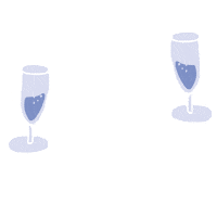 Happy Champagne Sticker by artistes.ulteria