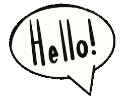 Greetings Hello Sticker