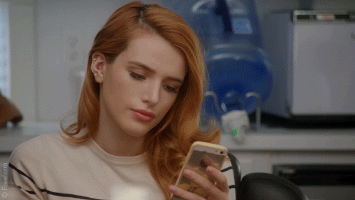 bella thorne text message GIF by Famous in Love