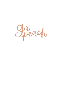 Georgia Peach Sticker