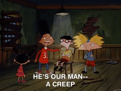 hey arnold nick splat GIF