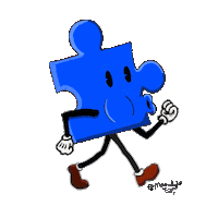 Puzzle Walking Sticker