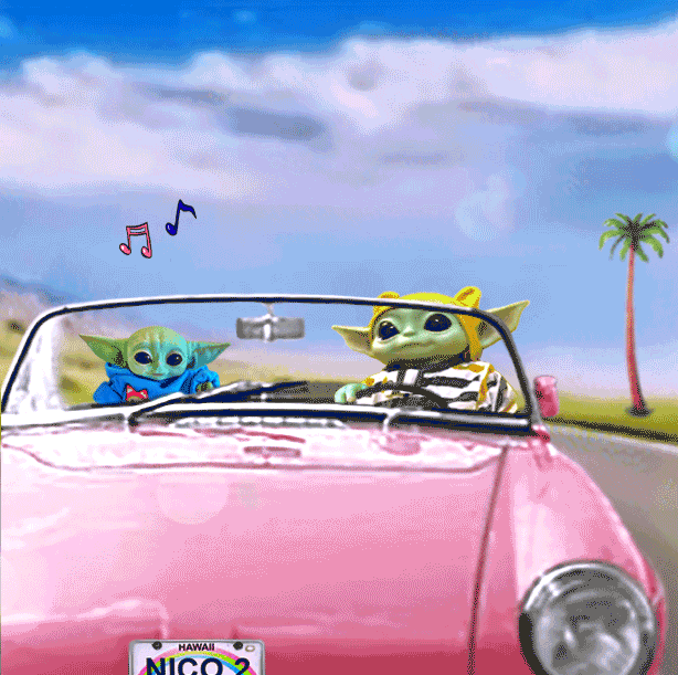 Driving Star Wars GIF