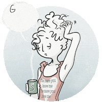 Sleepy Good Morning Sticker by susisigilosa