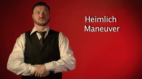 sign language heimlich maneuver GIF by Sign with Robert