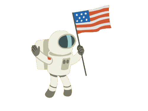 Independence Day Yes Sticker by Brent Noll