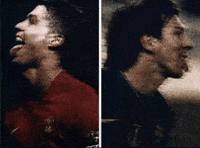 Ronaldo And Messi GIF