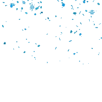 blue confetti Sticker by Douglas Schatz