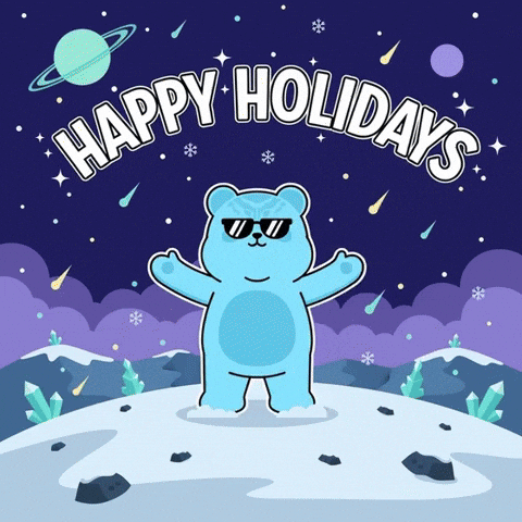 Merry Christmas Space GIF by Kanpai Pandas