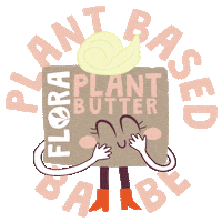 Plant Power Love Sticker by Flora Plant Butter