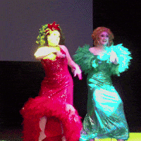 Party Twisting GIF by Jinkx and DeLa Holiday