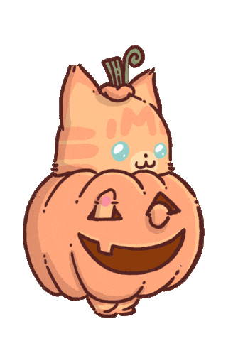 Cat Halloween Sticker