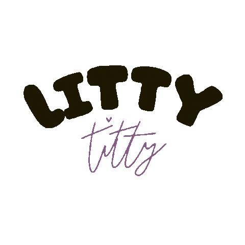 Litty Titty Sticker by Angharad Sage