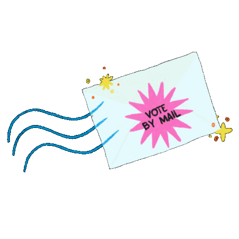 meetraffy giphyupload 2020 vote mail Sticker