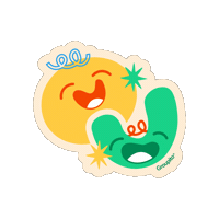 Happy Fun Sticker by Holy Brand Studio