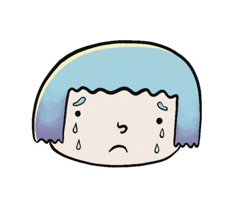 Sad Girl Sticker