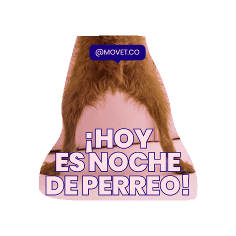 Party Dog Sticker by Movet