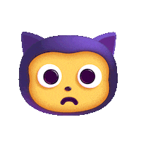 Shocked Mona Sticker by GitHub
