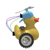 koerberstiftung 3d app duck hut Sticker