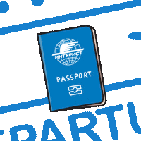 Intourist travel passport путешествия intourist Sticker