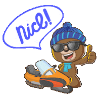 Winter Wow Sticker by Dabdoob