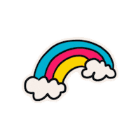 Coffee Rainbow Sticker