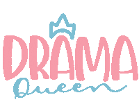 Drama Queen Girl Sticker