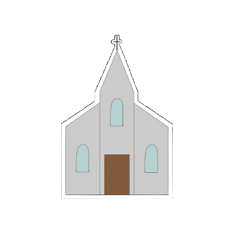 Church Pray Sticker by katholisch.de