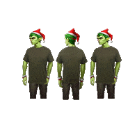 Santa Hat Dance Sticker by TOASTY HEMP CO.