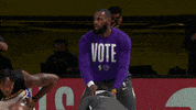 Lebron James Football GIF by NBA