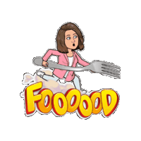 Food Please Sticker by Natasja | WATZIJZEGT