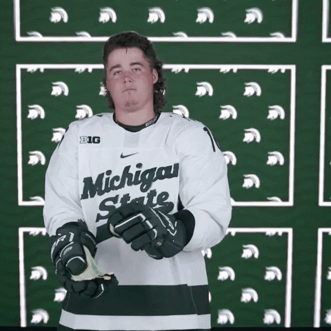 Go White Slow Clap GIF by Michigan State Athletics
