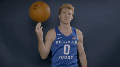 Byu Basketball Gocougs GIF by BYU Cougars