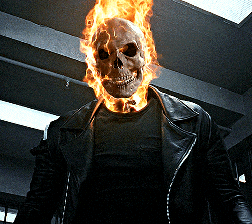 giphyupload marvel skeleton comics ghost rider GIF