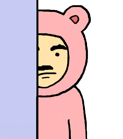 giyasfrrr giphyupload pink bear costume Sticker