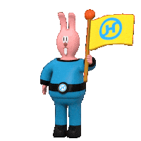 official_hanjin hanjin 한진 어디든간다 한진택배 Sticker